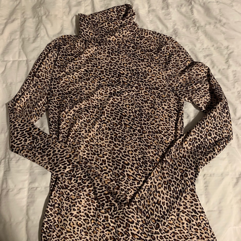 Cheetah Long sleeve turtleneck